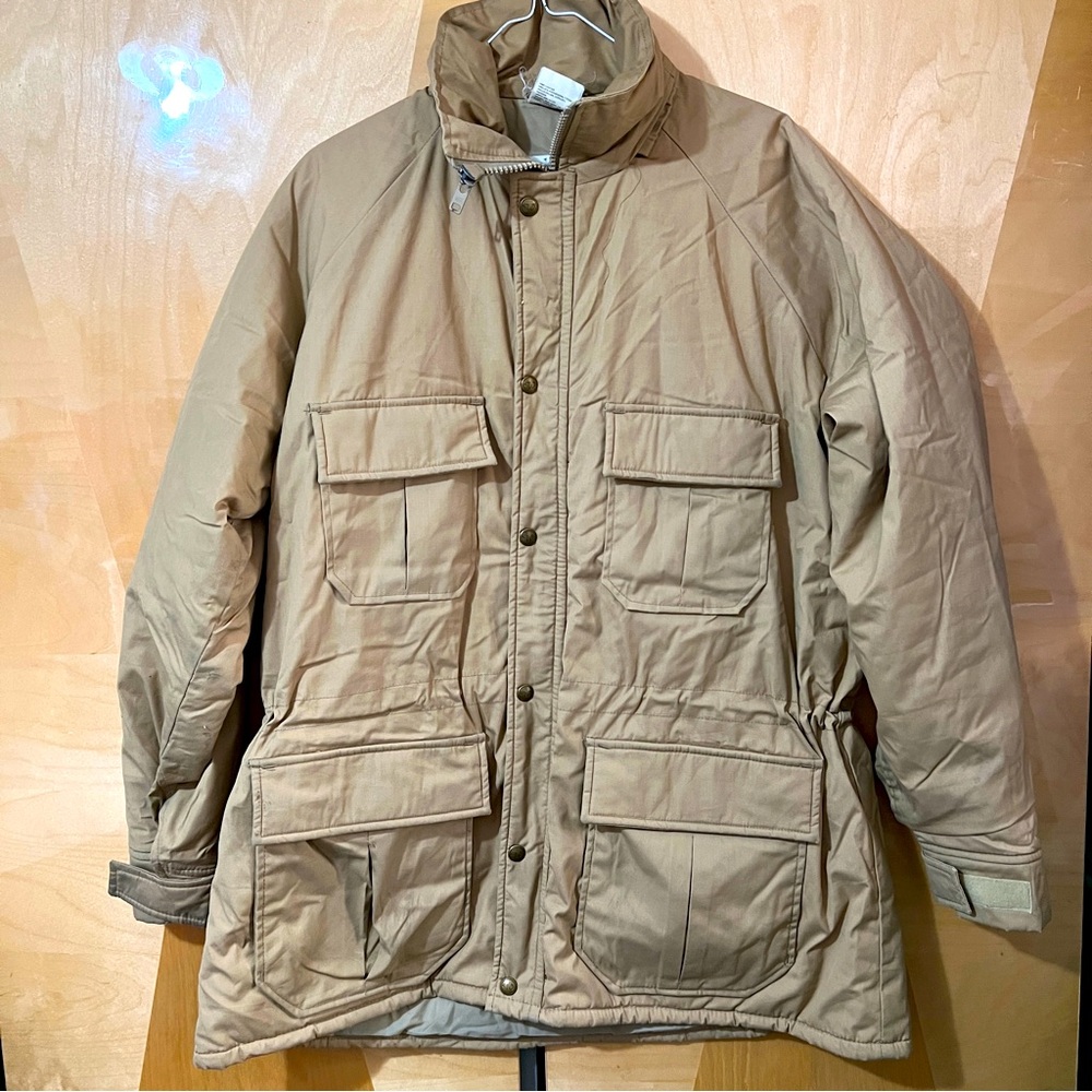 Vintage Walls Blizzard Pruf Womens Jacket L Large Regular Light Brown Pockets
